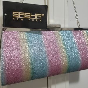 Sasha New York Multi-colored Clutch. NWT